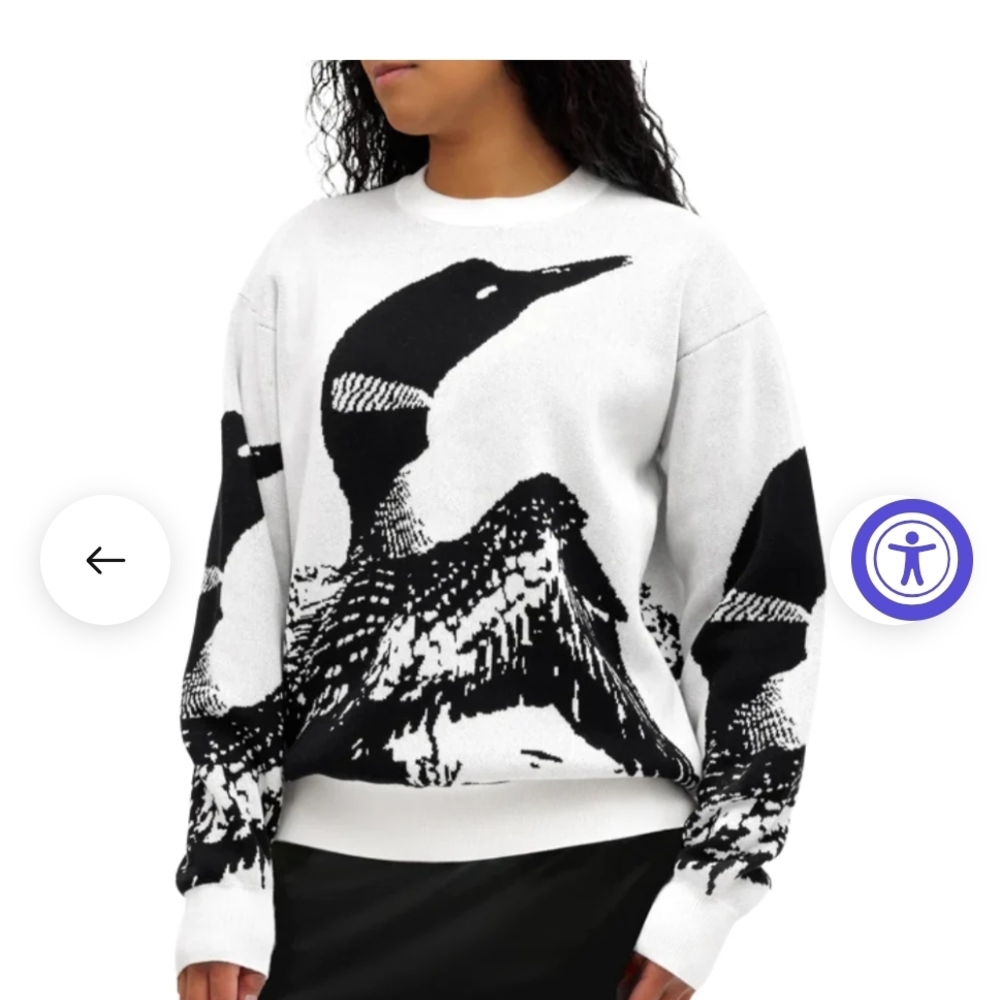 Waggle Golf Loon Call Wildknit Crewneck Sweater